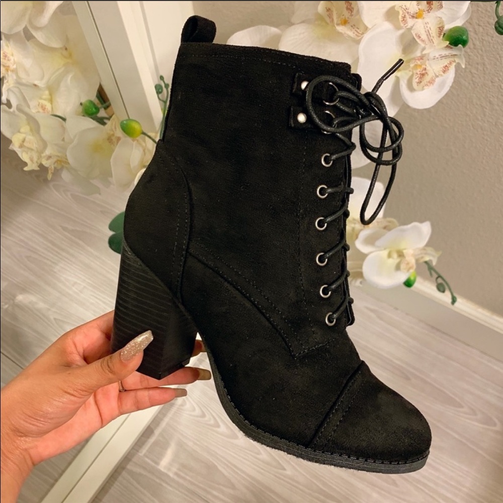 NEW Jane Booties- in Black Suede
